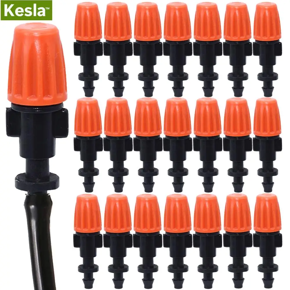 20 шт. регулируемые распылители для полива сада и запотевания тумана капельные с
