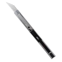 Deli 2034 маленький металлический художественный нож с автоматической блокировкой маленький портативный резак для бумаги 25 шт./лот