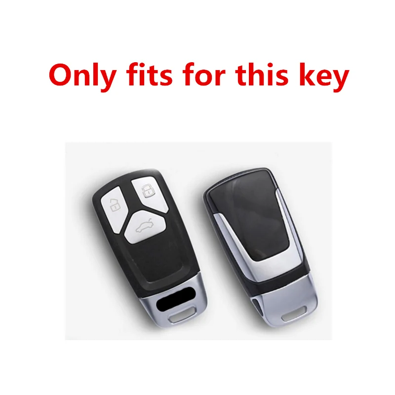 Новые сделанные из цинкового сплава+ Силиконовое защитное покрытие для автомобильных защитный чехол для ключа полное покрытие для Audi C6 A7 A8 R8 A1 A3 A4 A5 Q7 A6 C5 A4L A6L QT S5 S7 TTS