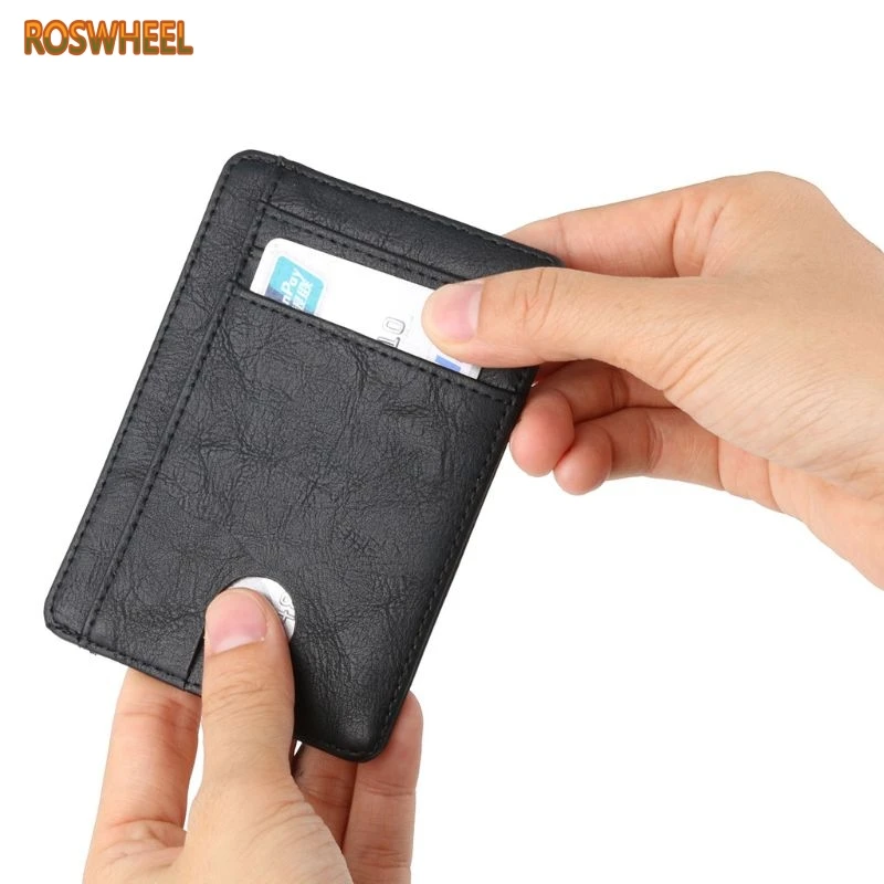 Slim RFID Blocking Leather Wallet Credit ID Card Holder Purse Money Case for Men Women JUL29