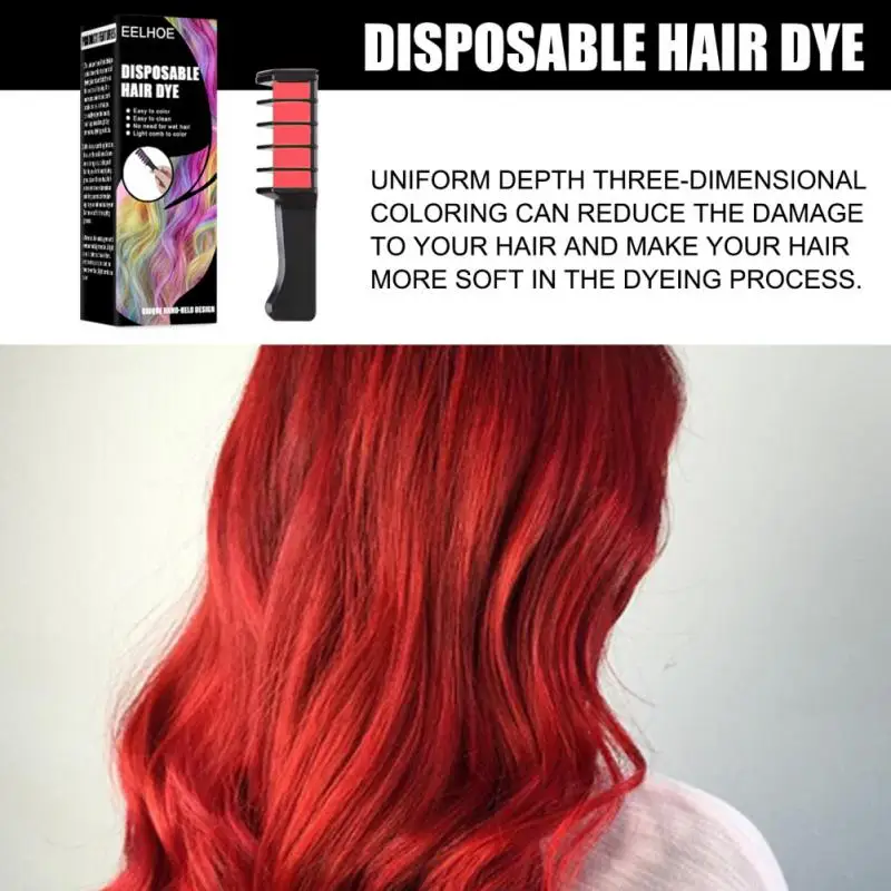 EELHOE 8 Colors Hair Coloring Brushes Hair Chalk Powder European Temporary  Pastel Hair Dye Color Paint Beauty Soft Pastels Salon