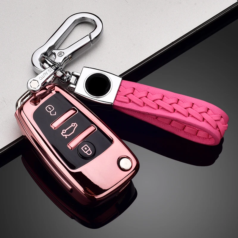 New Soft TPU Auto Chiave A Distanza Della Copertura Della Cassa di Protezione Borsette Per Audi C6 R8 A1 A3 Q3 A4 A5 Q5 A6 S6 A7 B6 B7 B8 8P 8V 8L TT RS Sline - H9b1f182019214520a98389bbc72847a8a