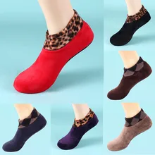 Зимние теплые однотонные короткие носки; Тонкие тапочки; носки до щиколотки; эластичные носки-тапочки; носки для снежной обуви; Sokken skarpetki calcetines