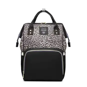 

2020 Leopard Fashion Mummy Maternity Nappy Bag Brand Large Capacity Baby Bag Travel Backpack Designer Nursing Bag for Baby Care