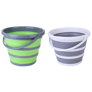 

Foldable Bucket Car Wash Outdoor Fishing Round Bathroom Kitchen Bucket