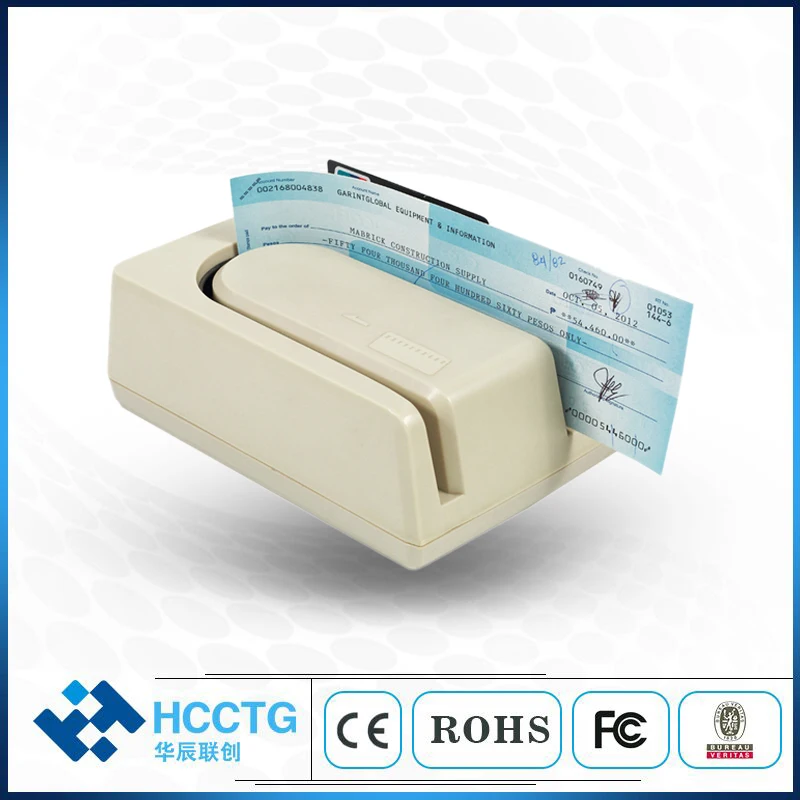 US $130.00 RS232 USB Small Size Magnetic MSR MICR Check Reader HCC1250XM For Hotel