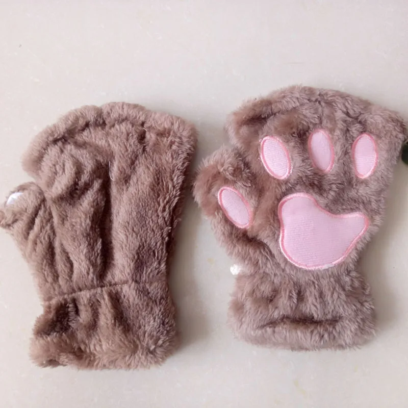 Fluffy Cat Paw Gloves - 19 - Kawaii Mix