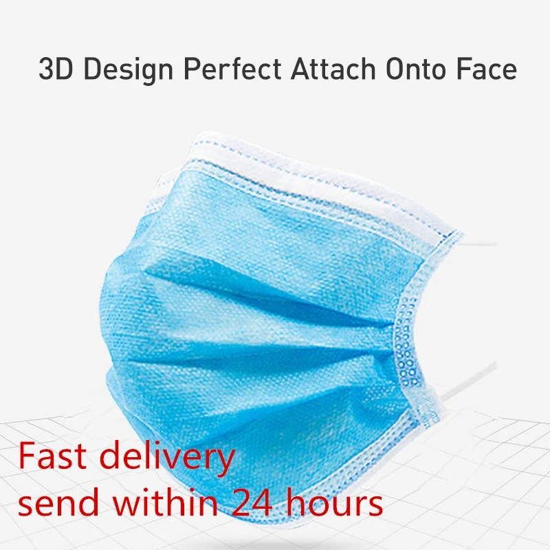 

100pcs Disposable Mask Filter Pad 3 Layers Mouth Covers Replacement Inner Gasket with 10pcs 3 Layers Blue Face Mask