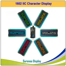 1602 IIC igc персонаж ЖК-модуль экран дисплей LCM панель в больше цветов на черном для Arduino