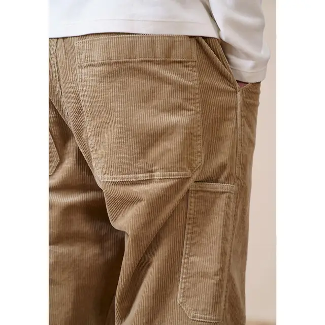 Corduroy loose tapered pants for spring