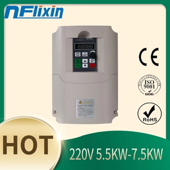 

Frequency Converter,VFD Inverter 220V 5.5kw Single-Phase Input Single-Phase Output Frequency Converter
