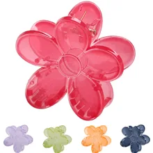 

2022 New Plastic Flower Headwear Acrylic Hair Accessories Headdress Barrette Mini Hair Claw Candy Color Hair Clip Hairpin