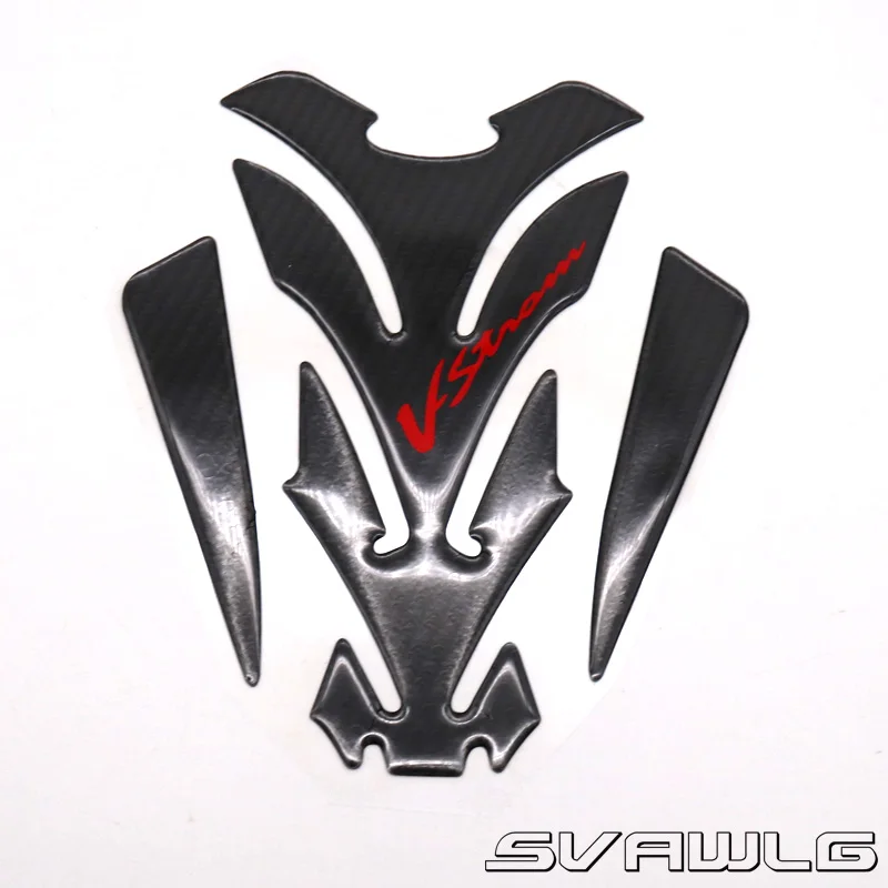 Для Suzuki V-Strom 650 DL650 DL1000 DL 1000 настоящий бензиновый бак из углеродного волокна топливный наполнитель накладка наклейка - Цвет: 2