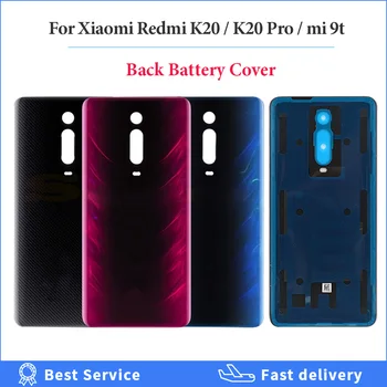 

100% Glass For Xiaomi Redmi K20 / K20 Pro / mi 9t pro Back Battery Cover Rear Door Housing Case Panel Replacement Battery Cover