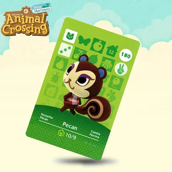 

180 Pecan Animal Crossing Card Amiibo Cards Work for Switch NS 3DS Games