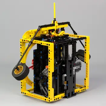 

Technic series moc-31640 parallel with wall clock balanced clock model electric Model Building Kits Blocks Bricks Kids Toys Gift