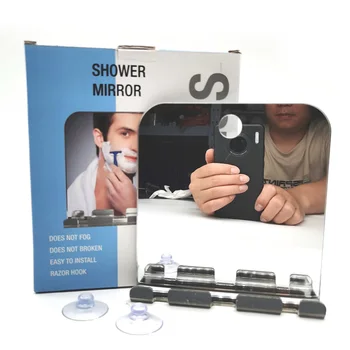 

Fogless Shower Shaving Mirror with Razor Holder Strong Suction Cup Shower Shaving Mirror LDO99