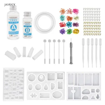 

134Pcs/Set Crystal Epoxy Resin Mold Earrings Bracelet Pendant Casting Mould Handmade DIY Crafts Jewelry Making Tools