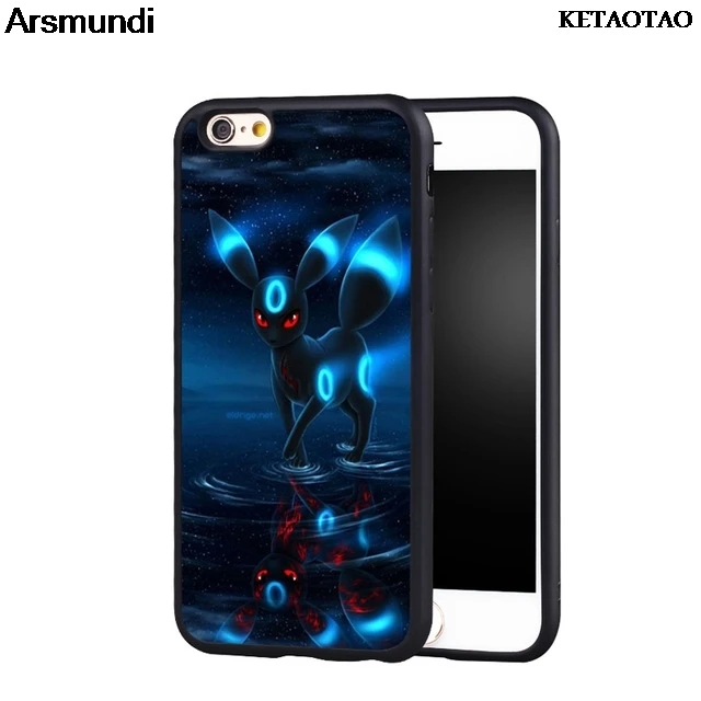 KETAOTAO Редкие POKEMONS UMBREON чехлы для телефонов iPhone 4S 5C 5S 6S 7 8 Plus XR XS Max X S8 9 6 Чехол Мягкий