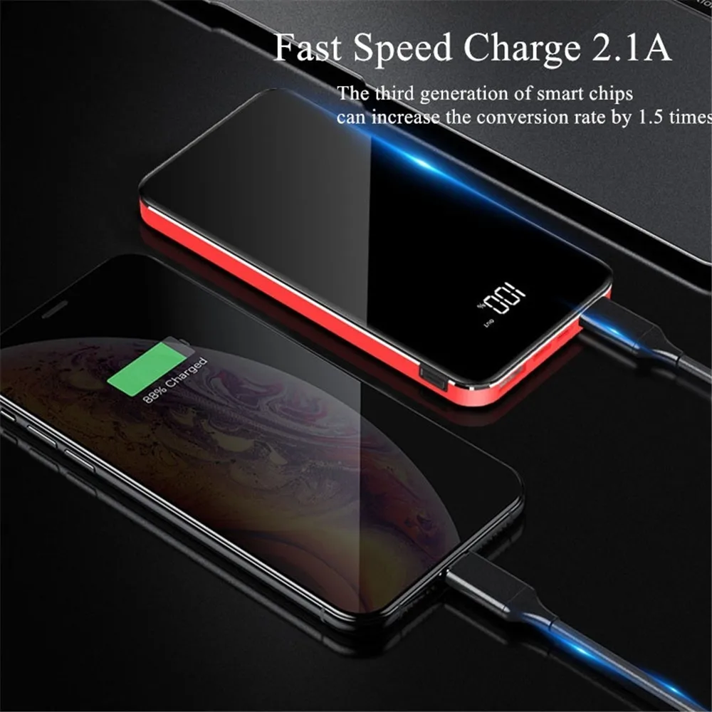 Xiaomi полноэкранный внешний аккумулятор 30000 мАч Внешний аккумулятор портативное быстрое зарядное устройство для всех смартфонов водонепроницаемый