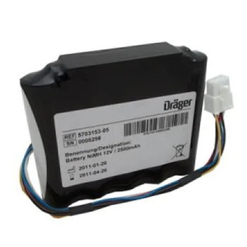 

Replacement Carina NIV Ventilator Battery 5703153 5703153-05 8415290-08 OM11759 12V Ni-MH Rechargeable Battery for Draeger