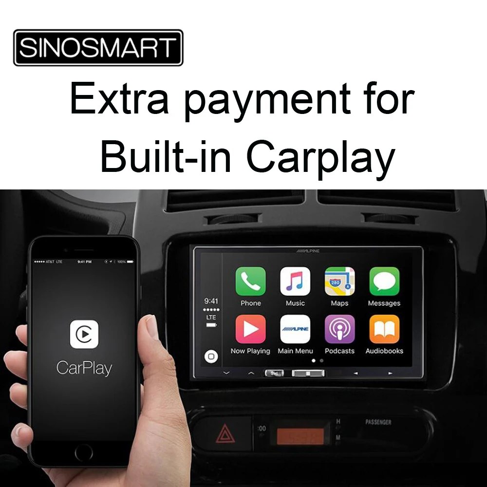

Extra payment link for SINOSMART 8 Core CPU 4+64G 32EQ car navigation player Built-in Wired Carplay, can't be sent separately