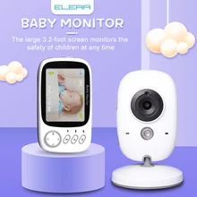 Беспроводная видеоняня, 3,2 дюйма, 24 часа, двусторонняя связь, домофон, камера высокого разрешения, ночное видение, мониторинг температуры Беспроводная видеоняня, 3,2 дюйма, 24 часа, двусторонняя связь, домофон, камера высокого разрешения, ночное видение, мониторинг температуры