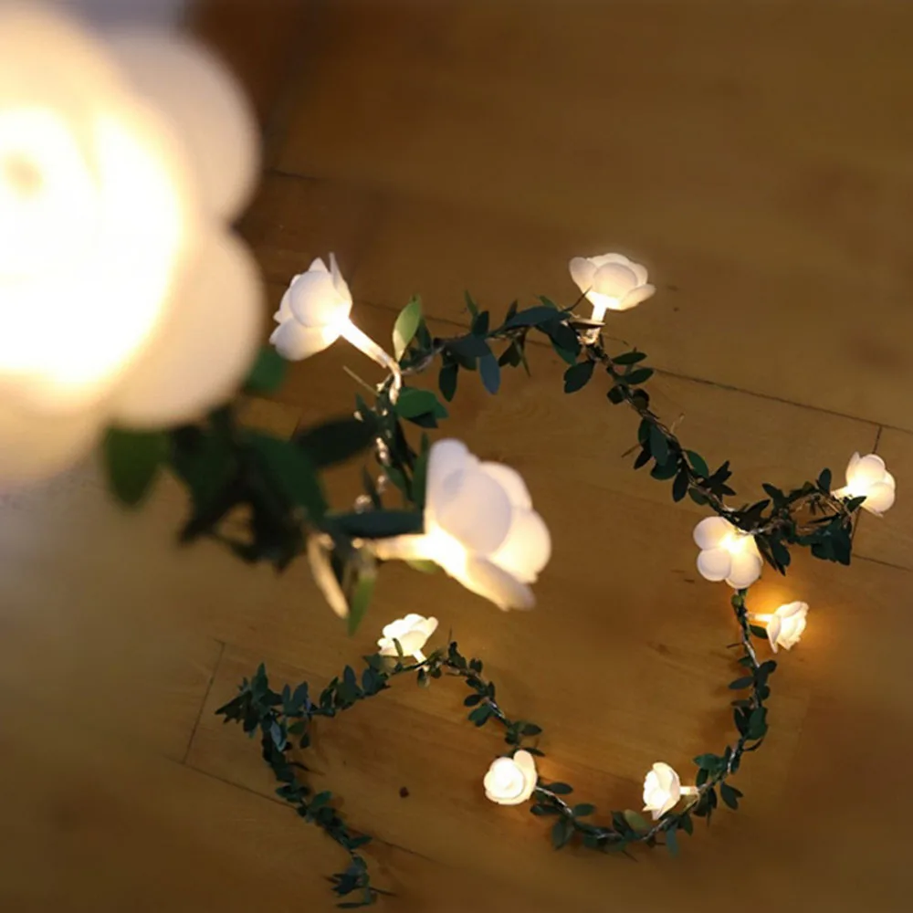 Guirlande Lumineuse Automne 3 Mètres - 30 LEDs Feuilles D'érable, Alimentation Piles | Décoration Intérieur/extérieur, Halloween, Noël