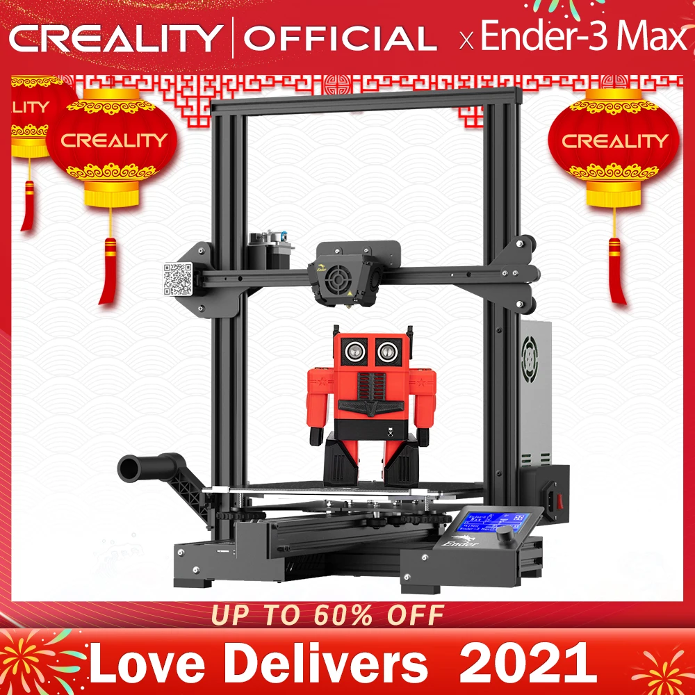 US $329.00 CREALITY 3D Ender3 Max Mainboard With Silent TMC2208 Stepper Drivers New Glass Bed