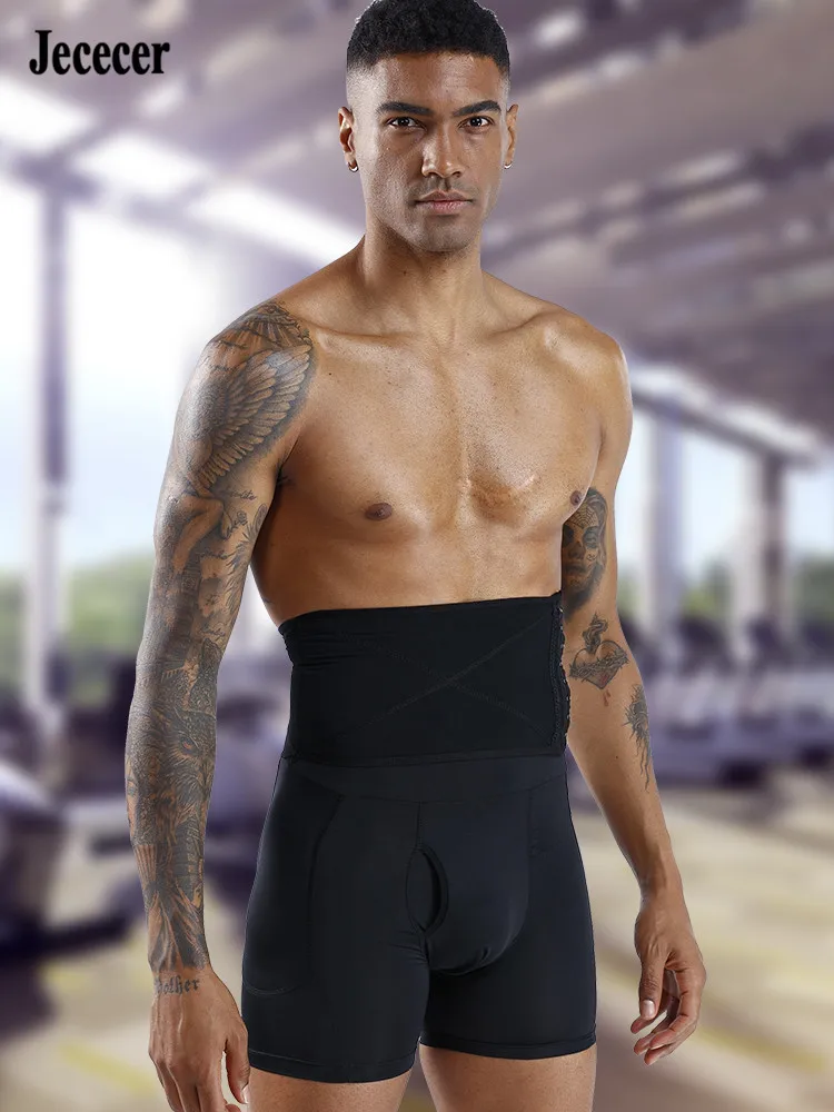 Aismz fitness emagrecimento barriga coxa shapewear cintura acolchoada cueca masculina bunda