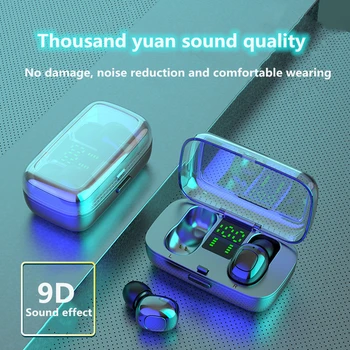 

Bluetooth TWS Earphone APTX Wireless Earbuds with Qualcomm Chip Touch Digital Bluetooth Headset New Sports Bluetooth Earphones