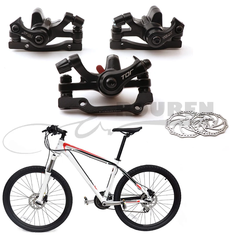 

Mountain Road Bike Disc Brake Set Front Rear Aluminum Alloy Rotor Disk for Cycling Bicycle Accessories