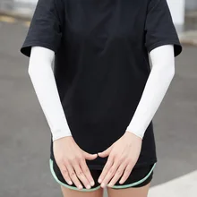 Черный и белый с рисунком ледяной рукав оборудование для верховой езды манжета Солнцезащитная манжета Велосипедное оборудование длинные манжеты