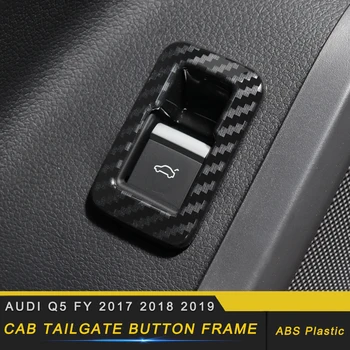 

Car Accessories Driver Seat Trunk Door Switch ABS Carbon Cover Trim Frame Sticker Decoration for Audi Q5 FY 2017-2020