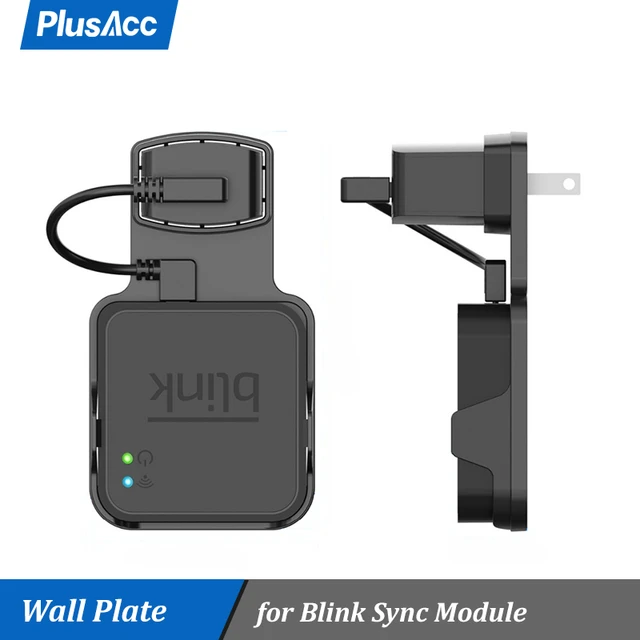 Outlet Wall Mount for Blink Sync Module with Cables for Blink XT Outdoor  and Indoor Home