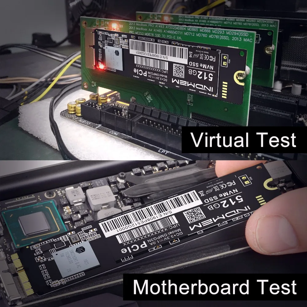 Купить INDMEM 256 ГБ 512 ГБ M.2 SSD PCIe для Mac SSD M2 NVMe SSD ...