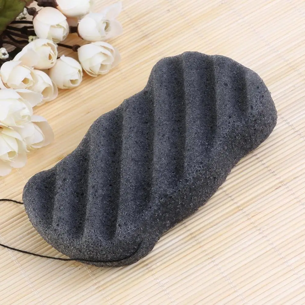 

Organic Skin Care Exfoliating Konjac Sponge - 2 Pack Wave Shape Natural
