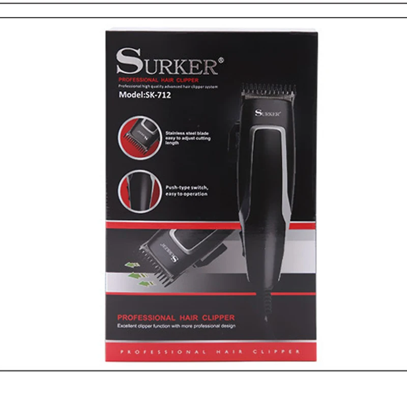 Surfer Clipper SK-712 встроенный клипер/Регулируемая машинка для стрижки волос мощный бесшумный клипер