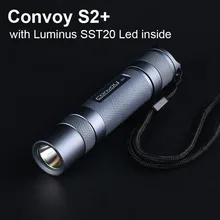 Leistungsstarke Led Taschenlampe Convoy S2 Plus mit Luminus SST20 LED Linterna 18650 Flash Licht Camping Angeln Tragbare Arbeit Licht