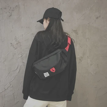 

Wide-band chest bag women's Ins super popular simple small bag women cross-body bag 2020 new fashion ubiquitous street Fanny