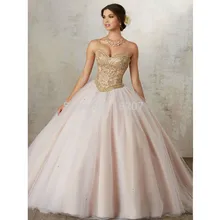 Пышные пышные платья бальное платье на бретельках из тюля с бисером и кристаллами, недорогие милые платья 16