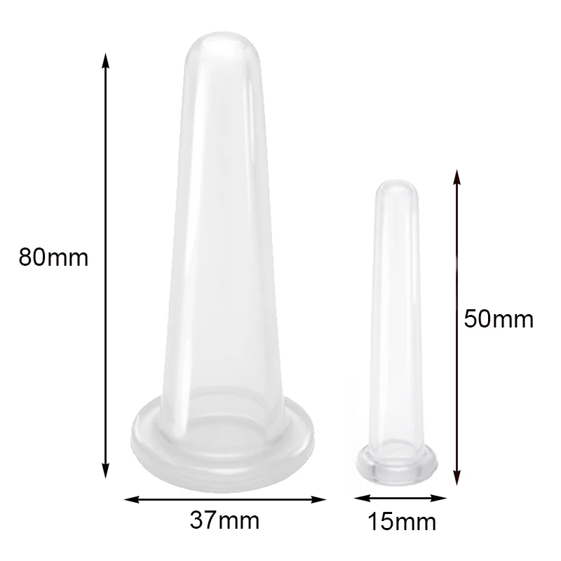 Silicone Massager for Face Vacuum Cupping Jar Wrinkle Removal Cans Facial Lifting Skin Rejuvenating Anti Cellulite Beauty Tools