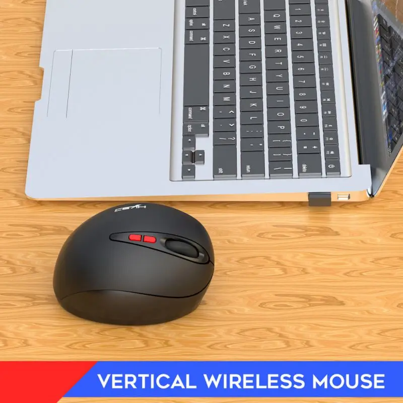 2,4G беспроводная мышь Вертикальная перезаряжаемая мышь для ноутбука компьютерная мышь для офиса Домашняя игра