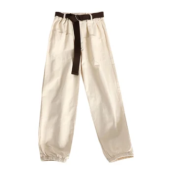 

Women's New Style of Baggy Pants with Straight Legs and High Waists Make Casual Pants Look Slimmer for Summer