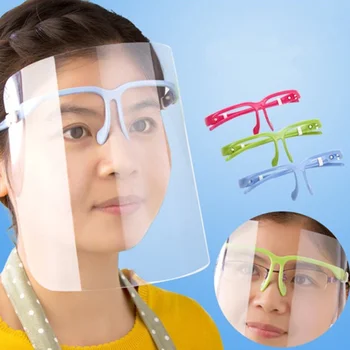 

Safe Anti-fogged Plastic Face Mask Transparent Oil-resistant Cooking Heat Protective Cover