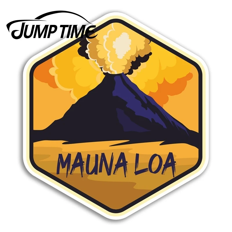 Jump Time for Mauna Loa Vinyl Stickers Volcano Hawaii Sticker Laptop Luggage Decal Window Tank Waterproof Car Decoration | Автомобили и
