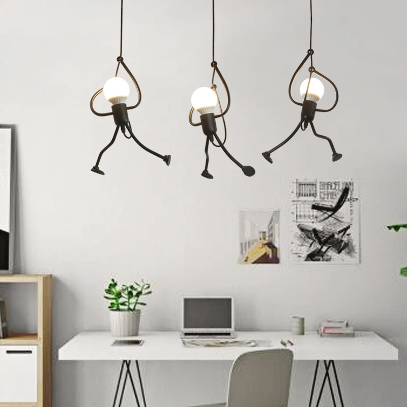 

Northern Europe Creativity Personality Small Chandelier Restaurant Lamp Three Head Bar Counter Light Iron Decoration Lamp Bar