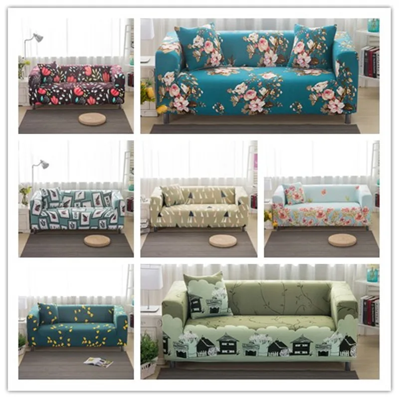 

Stretch All-inclusive Full Cover Combination Sofa Cover Chaise Long Single Three-person Sofa Cushion Non-slip Couch Cover