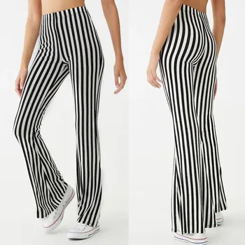 

Women Casual Striped Print New Fashion Skinny Pants Leggings Trousers Winter Nice Fashion Fashion Fashion Workwear Le