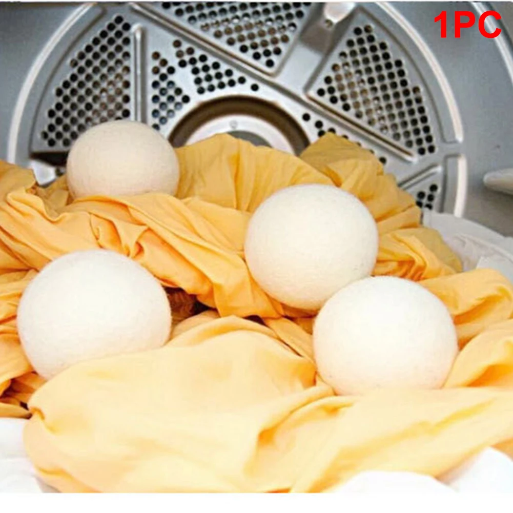 7cm/2.76'' Laundry Clothes Dryer Destaticizing Wool Balls softening reducing static Natural Fabric Reusable Dryer Balls